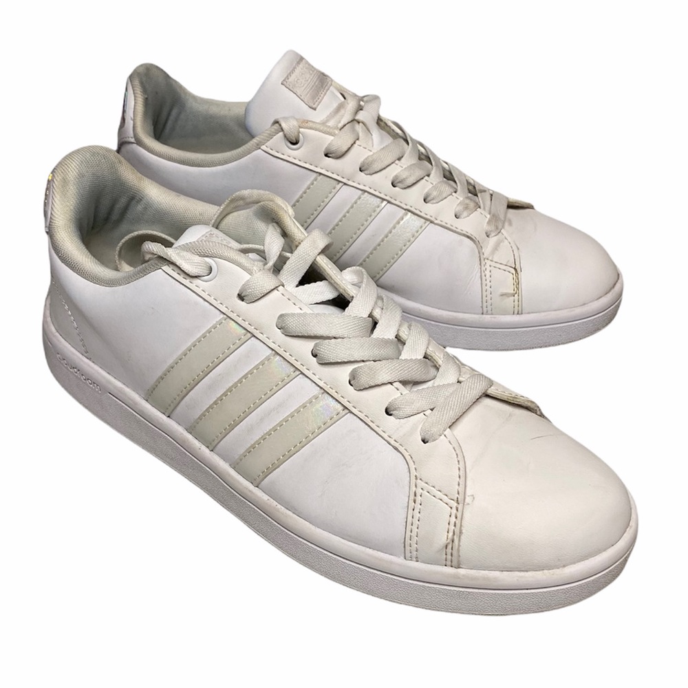 Adidas Iridescent Grand Court cloud foam  Sneaker sz 9.5